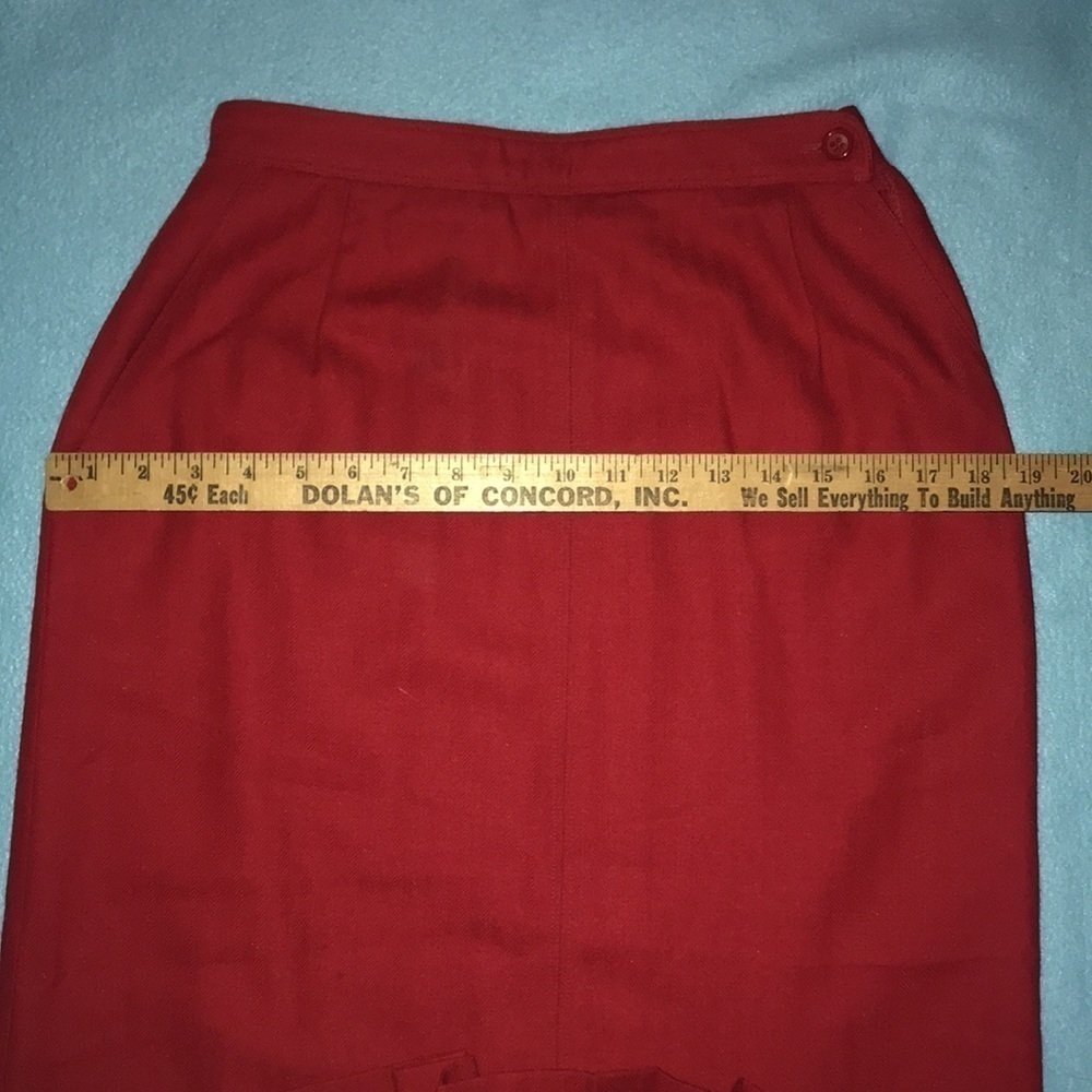 CHRISTIAN DIOR Rare pleated wool skirt 1964 excellent condition vintage size 8 - Picture 7 of 8
